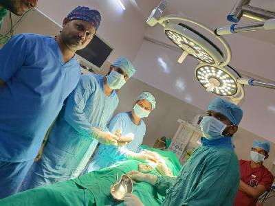 Rare surgery performed at RVM Hospital